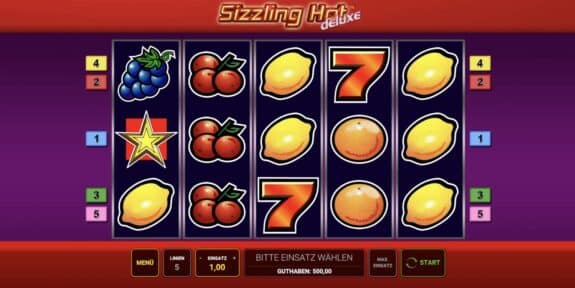 Sizzling Hot Deluxe Slot Novoline